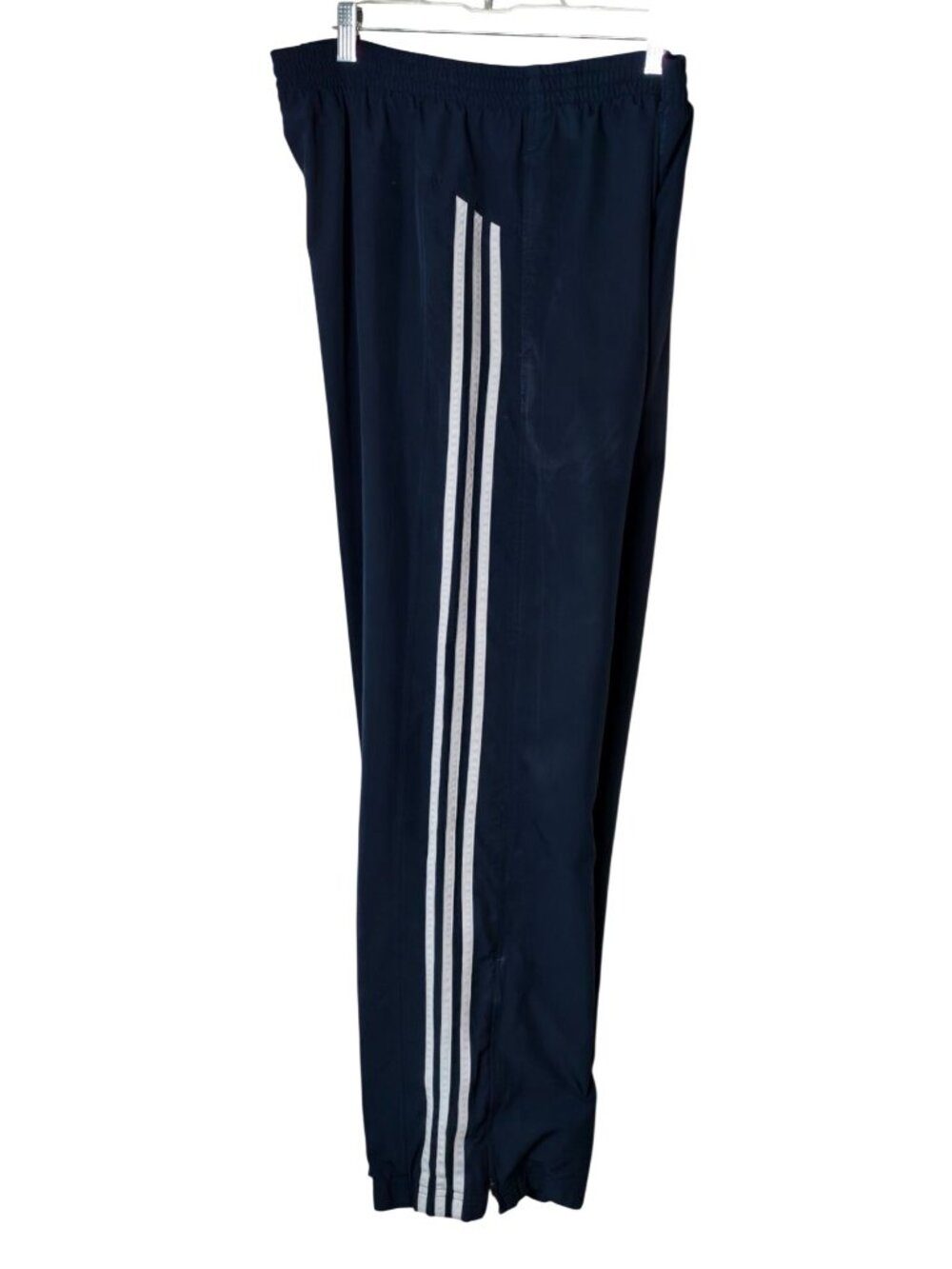Adidas Mens M Clima365 Track Pants Navy Blue Pckts Zip Ankle Athletic Lined - Picture 4 of 6